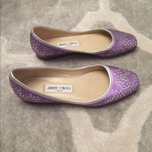 Authentic Jimmy Choo Glitter Flats